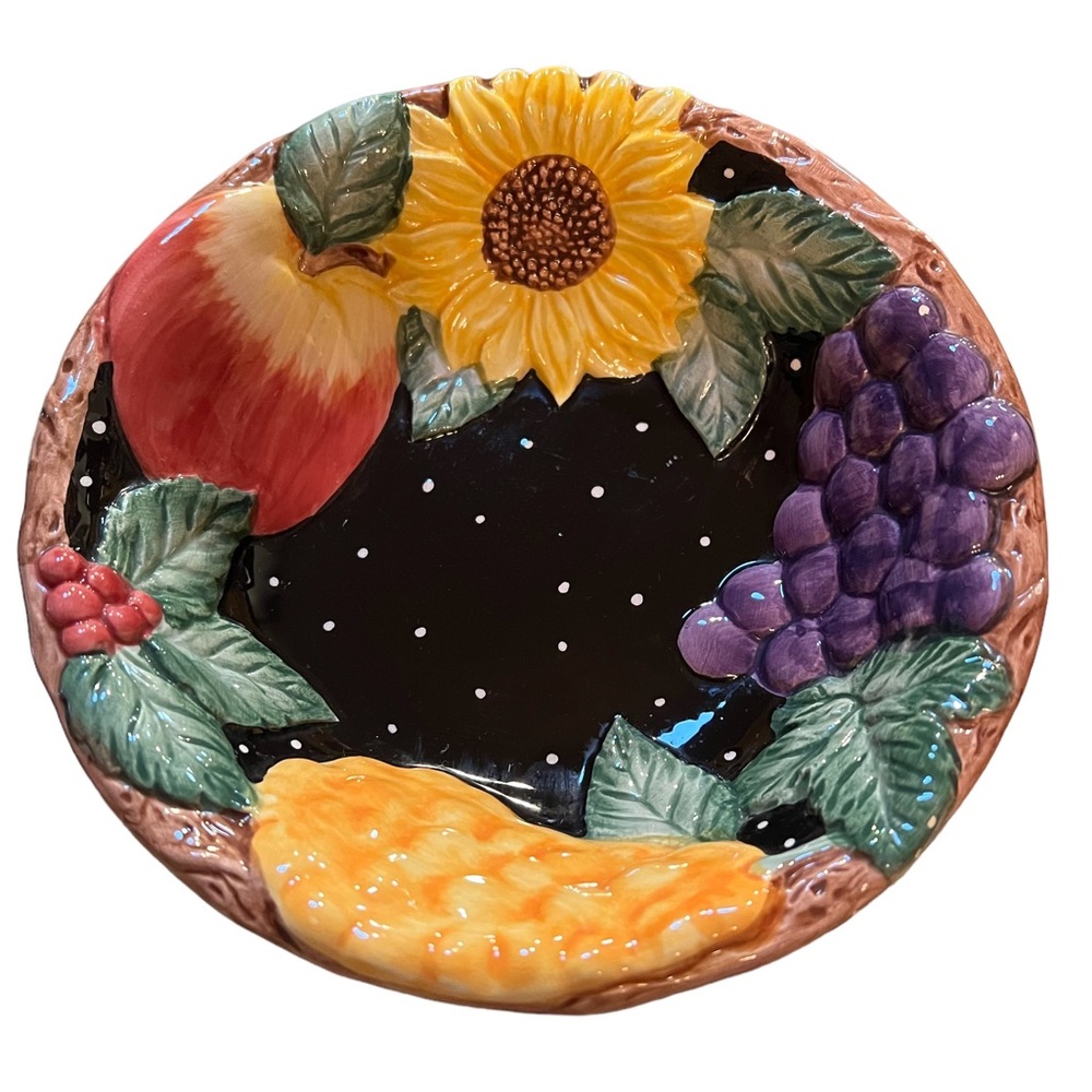 Fitz & Floyd 1993 Harvest Farm Thanksgiving Serving Bowl